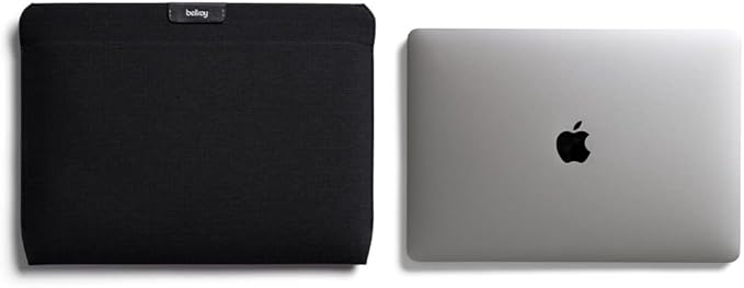 Bellroy Laptop Sleeve (Fits 16 Inch Laptop or MacBook, Slim Protective Case with Magnetic Closure) - Black