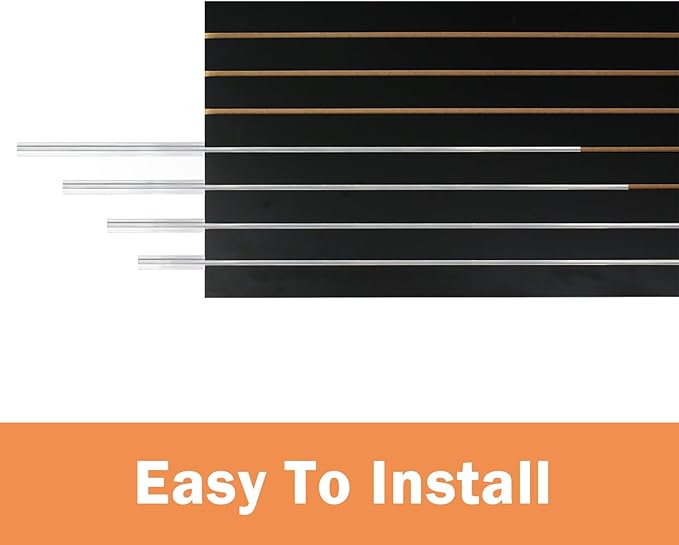 48"-Slatwall Panels Aluminum Slatwall Inserts-15Pcs