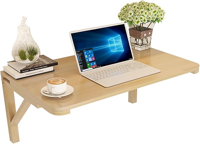 MM MELISEN Wall Mounted Folding Table for Laundry Room, Wall Mounted Fold Down Desk for Small Saving Spaces, Kids Floating Desk for Dining, Room, Study, Kitchen, Dinner, Bar, 95X55CM/37.4"X21.6"-2