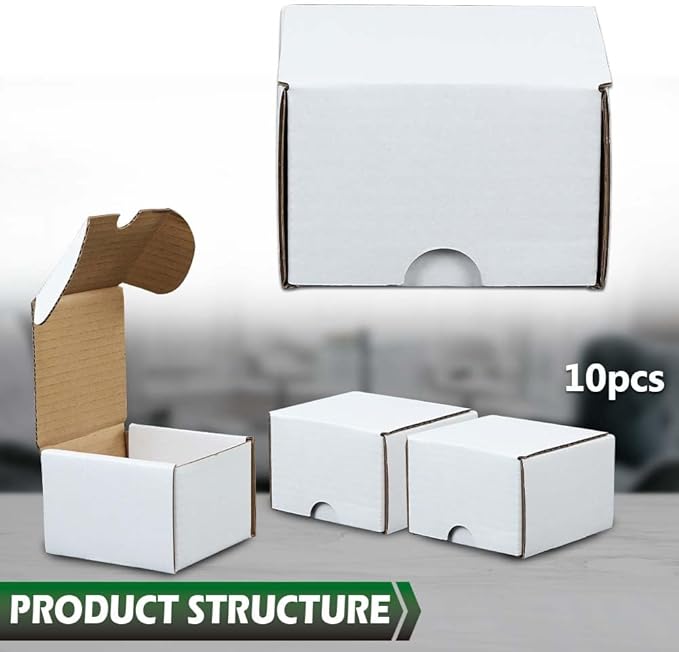GRAND ORANGE 10pcs 200 count Cardboard Trading Card Storage Boxes box Brilliant white Corrugated Paper box