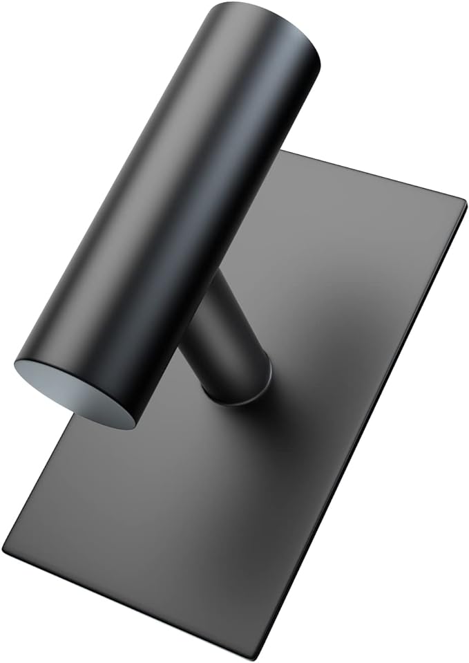 VAEHOLD Wall Towel Hooks, Heavy Duty Sticky Holder Waterproof Towel Hooks for Hanging Coat, Clothes, Closet Hook Wall Mount for Kitchen (Black, 2 Pack)