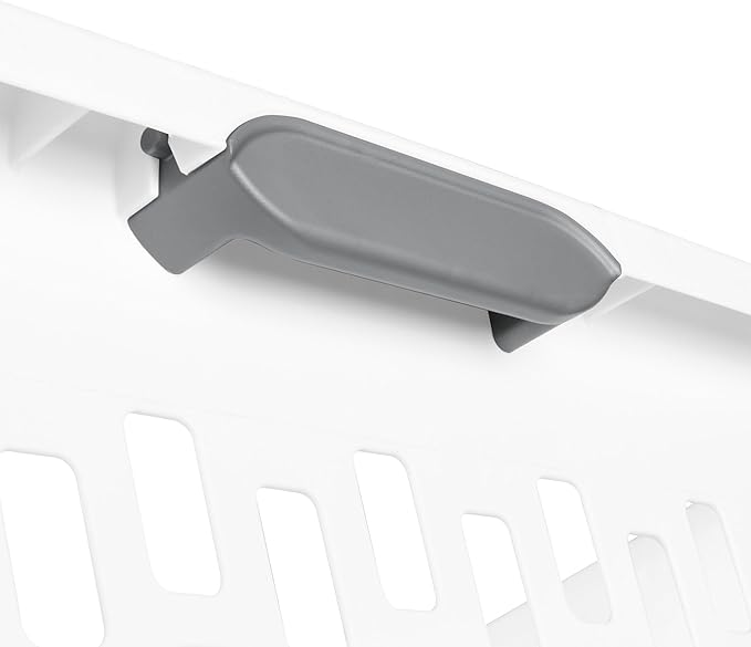 Sterilite 6-Pack 1.5 Bushel Capacity Square Laundry Basket, White – Plastic Clothes Hamper Storage with Ventilated Rectangular Holes & Large Comfort Grip Handles for Easy Carry