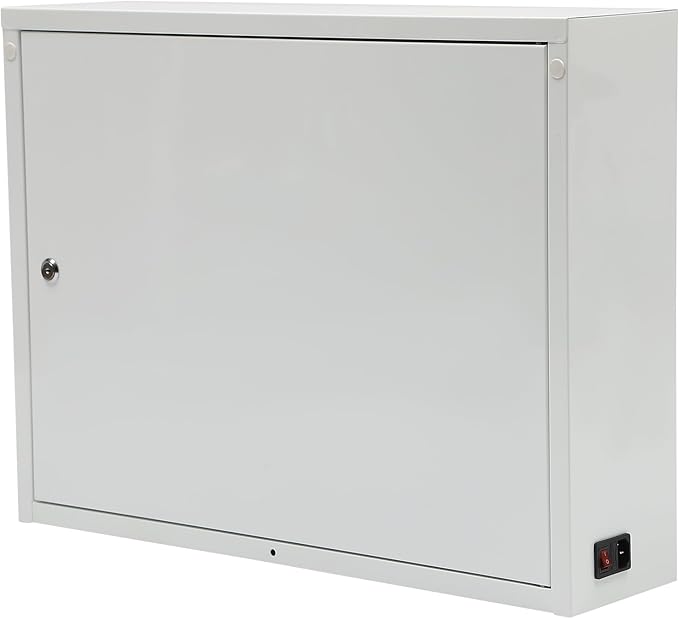 12 Slot Cellphone Charging Station Cell Phone Locker with Combination Lock, Cellphone Storage Cabinet with 3 in 1 QC3.0 Fast Charging Ports for Most Phones Tablets, for Office Classroom