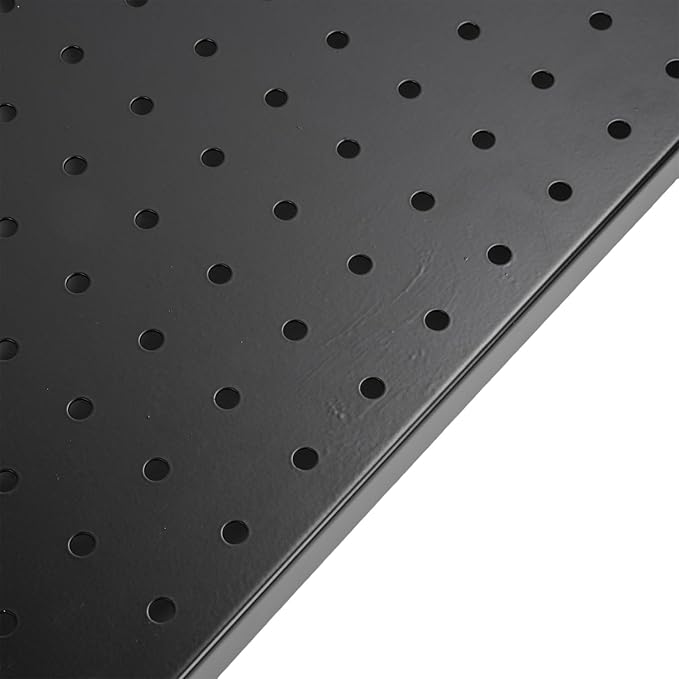 Aramox 2PCS Pegboard Wall Organizer, Alloy Steel Tool Storage System, Customizable 24x12 Inch Panels with 288 Holes for Home Garage Office Organization
