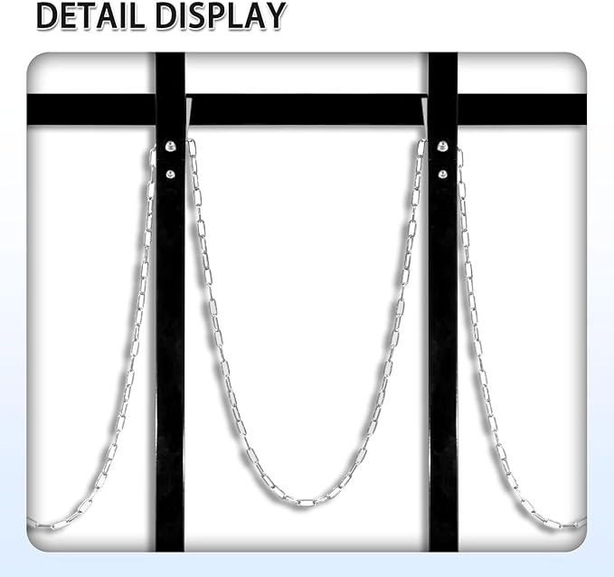 Steel Vertical Long Parts Storage Rack, Lumber Storage Rack 1500 LBS Capacity, Heavy Duty Standing Bar Rack with Safety Chain for Garage Workshop Factory, 4 Bays, Black,