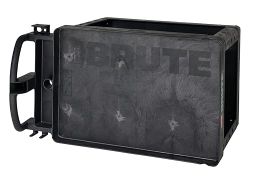 Rubbermaid Commercial Products 2-Shelf Utility/Service Cart, Medium, Black, Lipped Shelves, Ergonomic Handle, 500 Lbs Capacity, forfor Warehouse/Garage/Cleaning/Manufacturing