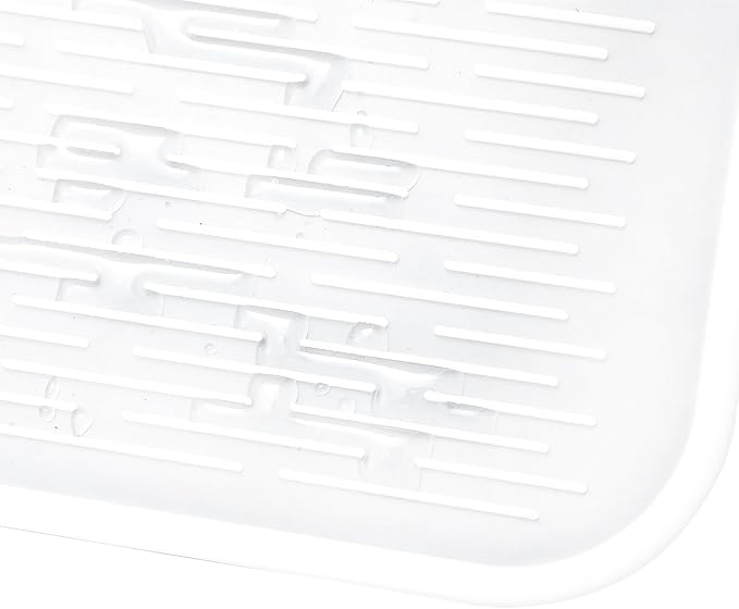 Silicone Dish Drying Mat for Multiple Usage,Easy clean,Eco-friendly,Heat-resistant Silicone Mat for Kitchen Counter or Sink,Refrigerator or Drawer Liner Translucent 5XL 36inches x 18inches