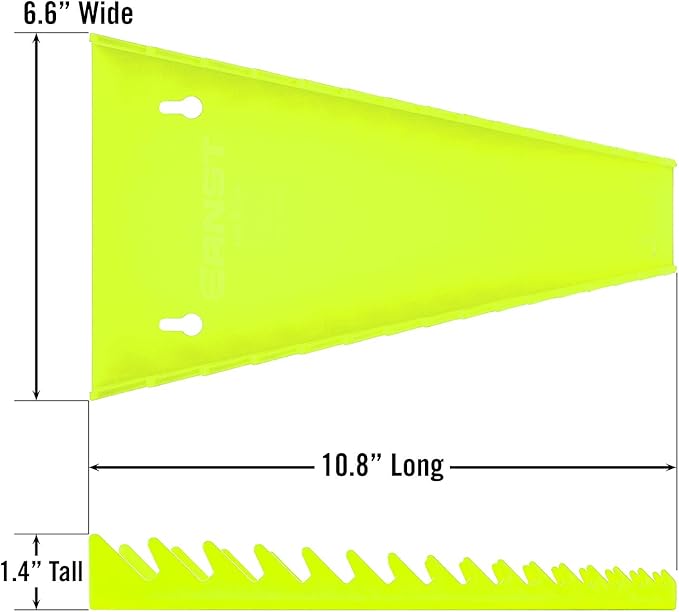 ERNST 5068HV Standard 15 tool Wrench Organizer - HI-VIZ