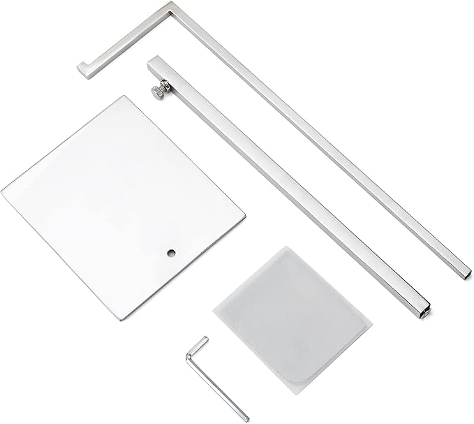 2 Pack Handbag Display Stands, Silver Purse Holder Display Stands, Adjustable Height Stainless Steel Hanger Rack for Retail Closet Vendors Display Luxury Bag Handbags Jewelry (RCS 50% Recycled Post-consumer Metal)