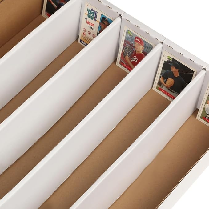 GRAND ORANGE 5000 Count Card Storage Box Full Lid Trading and Gaming Card Storage Box Sports Card Storage Boxe for Pokemon MTG Card Holders Collector Box Card Box Organizer