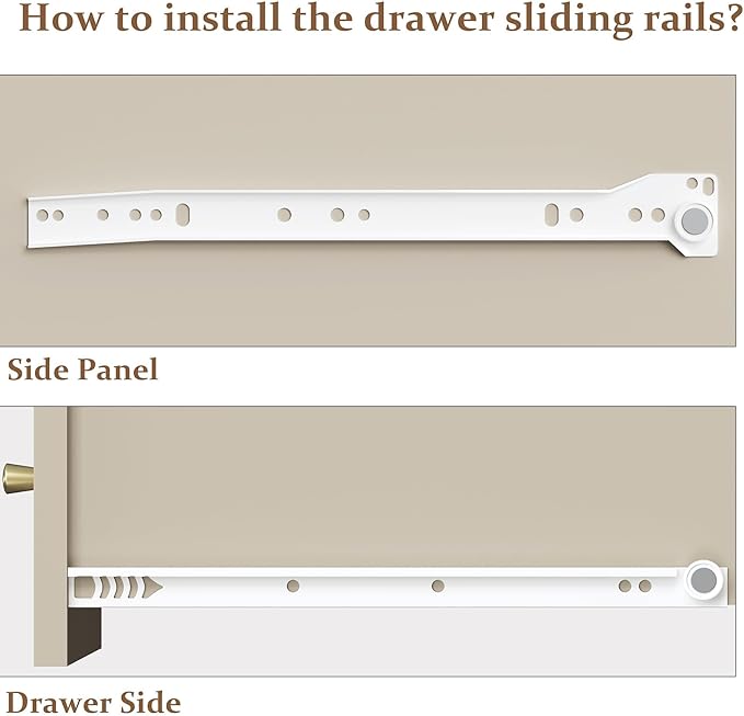 RoyalCraft Beige Fluted 3 Drawer Dresser, 32 inch Wide Dresser Nightstand for Bedroom, Modern Wood Chest of Drawers, Large Painted Nightstand with 3 Drawers for Closet, Hallway, Entryway