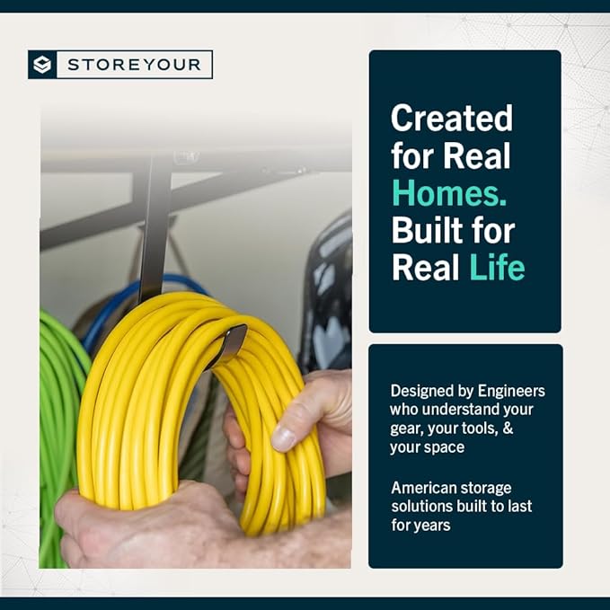 StoreYourBoard Heavy Duty Garage Shelf Wall Mount 2ft x 4ft – Wall-Mounted Shelving for Storage & Organization – Heavy Duty Garage Shelves for Tools, Bins, & Equipment – Holds 400 lbs - Black