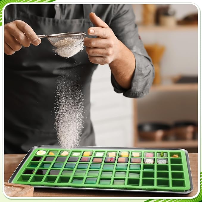 5 Pcs Silicone Food Molds for Harvest Right Freeze Dryer Harvest Right Medium Square Trays Dividers Food Mold for Fruit Vegetable Cake Freeze Drying Accessories (Medium)