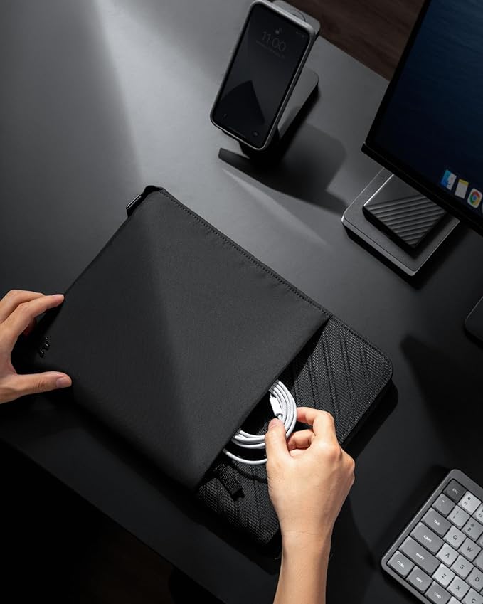 tomtoc Laptop Sleeve for 2025 13-inch MacBook Air/Pro M4/M3/M2/M1 A3240 A3113 A2681 A2337 A2686 A2338, Water-Resistant Slim Case for 13-inch Surface Pro Copilot+ PC, Minimalist Design, Voyage-A10