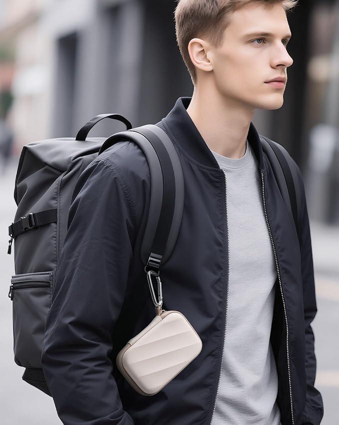 SSD Hard Case Compatible with Samsung T9/T7 Shield/T7 Portable SSD Drive USB 4TB,2TB,1TB, Portable Travel Carrying Storage Protective Cover Bag (White)