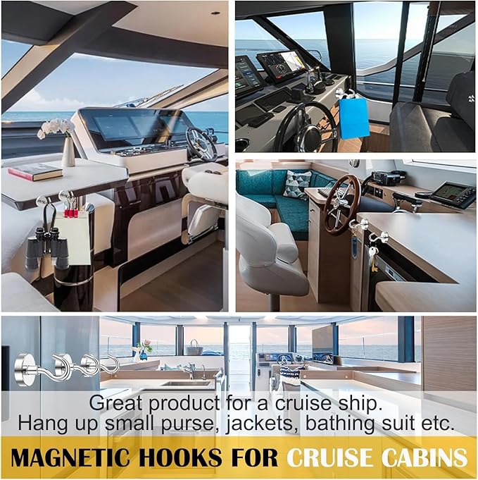 DIYMAG Strong Neodymium Magnetic Hooks, 170 Lbs Heavy Duty Rare Earth Magnets with Hook, Strong Corrosion Protection Facilitate Hook 12 Packs