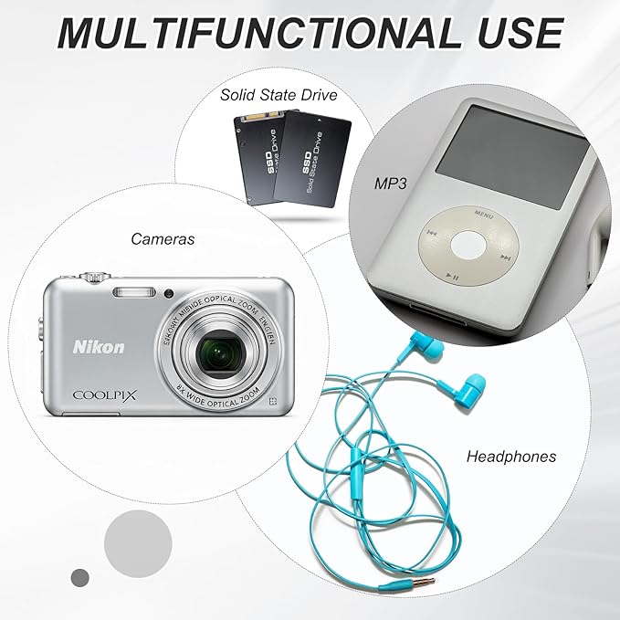 PATIKIL 6.5" x 4.5" Hard Drive Disk Case, 5Pcs Plastic Hard Disk Storage Box Portable Anti-Static Case for 3.5" External SSD HDD, Blue