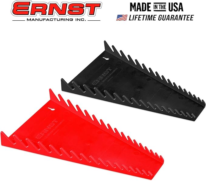 ERNST 16-Tool Wrench Trays, Red and Black (8530)