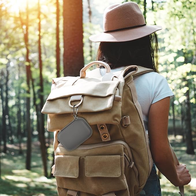 Case Compatible with Samsung T9/ T7/ T7 Shield Portable SSD 1TB 2TB 4TB External Hard Drive, Storage Travel Carrying Holder Organizer for Solid State Drives & USB Cable (Box Only)-Grey