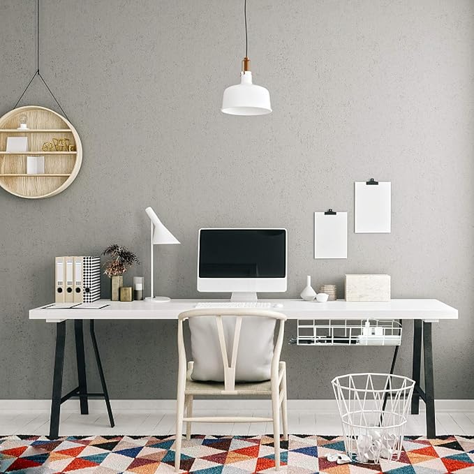 Under Desk Cable Management- 6 Pack Cord Organizer. Metal Wire Cable Management Tray for Office, Studio and Home. Super Sturdy Under Table Cable Managements - White Cable Organizer