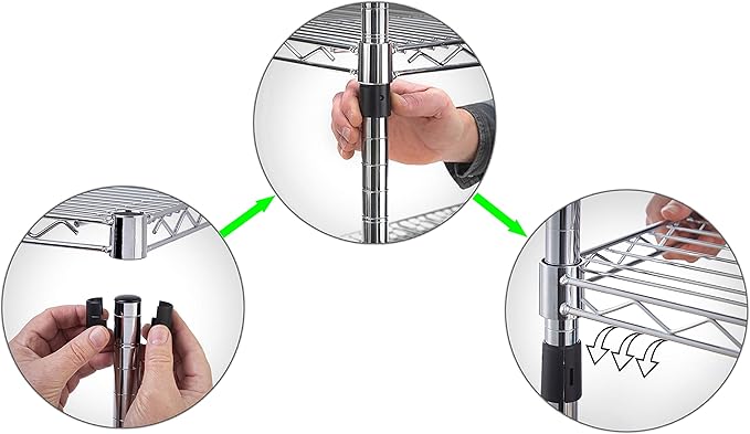 21" Deep x 72" Wide x 34" Height Wire Shelving Kit | 2-Tier | NSF Commercial Storage Rack Unit