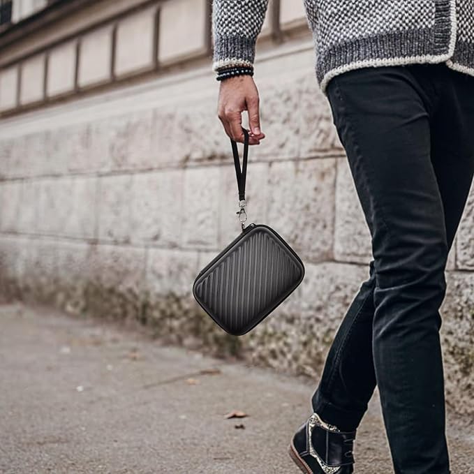 External Hard Drive Case Compatible with Seagate 1TB 2TB 4TB /for UnionSine/for Toshiba/for WD Elements Portable HDD SSD Solid State Hard Drive, SD Cards & USB Drives Holder Organizer (Box Only)