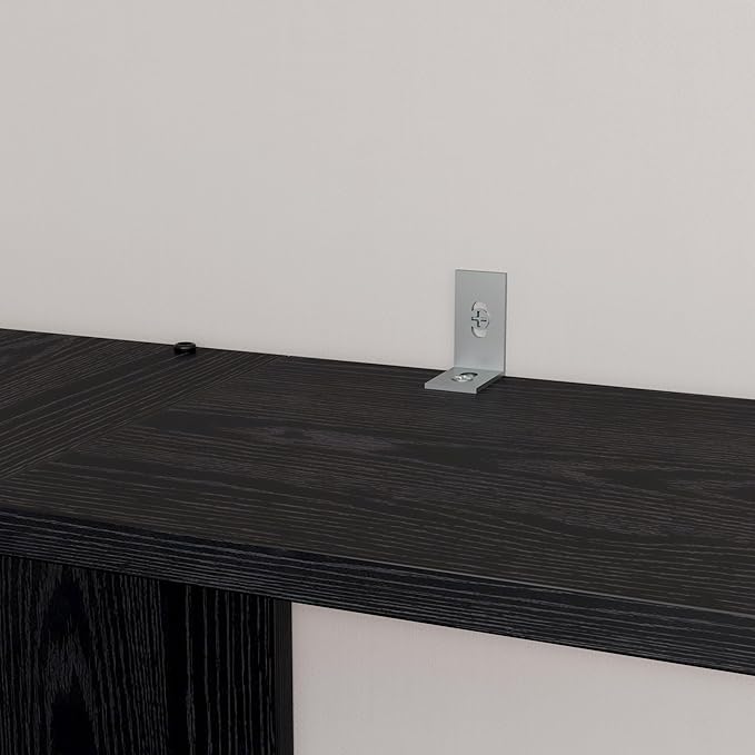 IRONCK Bookshelves 6 Tiers with Baffles Industrial Large Corner Etagere Bookcase Storage Display Rack for Living Room Home Office