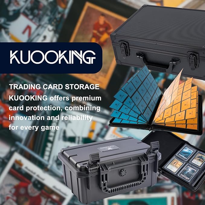 Graded Card Storage Box,Ultimate Graded Card Case for Sports Cards,Holds 95 Grading Cards, Ideal for PSA CGC BGS SGC Slab Case and Graded Sports Card Storage Box