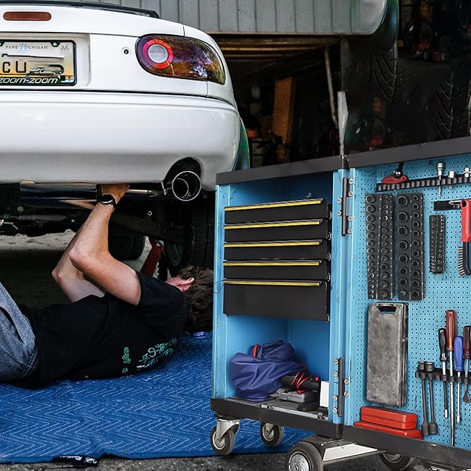 Magnetic Socket Organizer Holder Set – 3-Piece Tool Organizers Including 1/4", 3/8" and 1/2" Drive Socket Holder Metric 68 Pieces Socket Trays (Sockets are not Included) Black