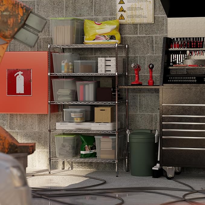 21" Deep x 36" Wide x 64" Height Wire Shelving Kit | 5-Tier | NSF Commercial Storage Rack Unit