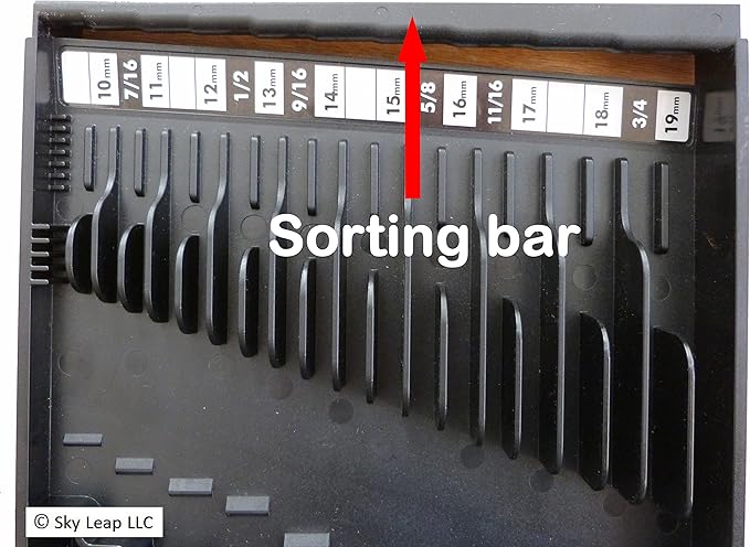 WRENCH ORGANIZER (BLACK) - Made in USA