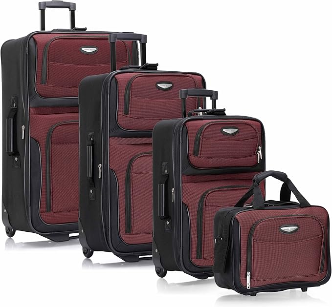 Travel Select Amsterdam 4-Piece Softside Expandable Rolling Luggage Set