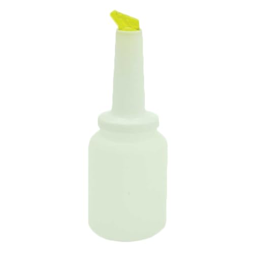 P44-TG-PLSNP02Y Storer and Pour, 2 Quart, Plastic with Yellow Color-Coordinated Spout and Cap, Dual Function Storage and Pouring Device, Ideal for Bars and Restaurants