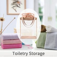 Travel Toiletry Bag, Clear Makeup Bag for Women, TSA Approved Toiletry Bag, Waterproof Clear Bag Cosmetic Pouch, Transparent Makeup Organizer, Carry on Airport Airline Compliant, Brown