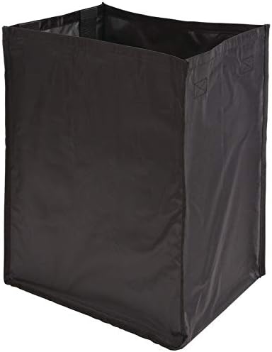 TAG Hardware Full Extension Pullout Laundry Hamper with Removable Bag(s) Matt Aluminum (30" Width - 1 removable large and 1 small bag)