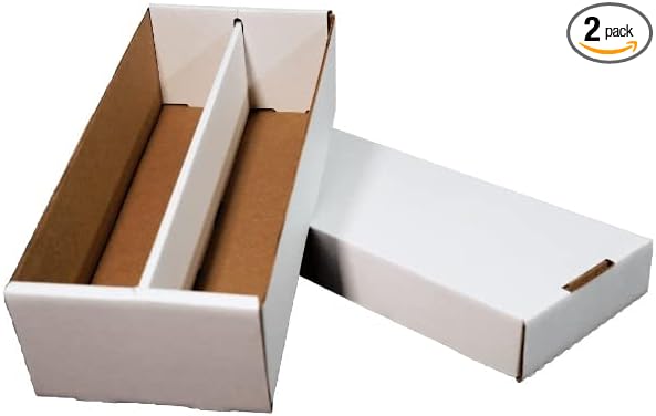 2-Pack • Shoe 1600-count Trading/Gaming Card Storage Box • Woodhaven Trading Firm Brand