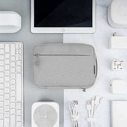 pack all Electronic Organizer, Cable Organizer Bag, Cord Travel Organizer for Cables, Chargers, Phones, USB cords, SD Cards (Gray)