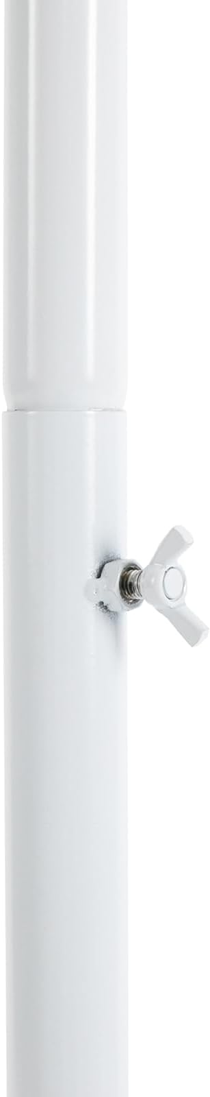 Freestanding Scarf Display Rack, Metal Spiral Scarf Holder with 30 Rods, Hijab Stand Belt Pants Hanger Organizer for Locker Room, Home, Office, Commercial Shopping Mall, Clothing Store (17X67in White)