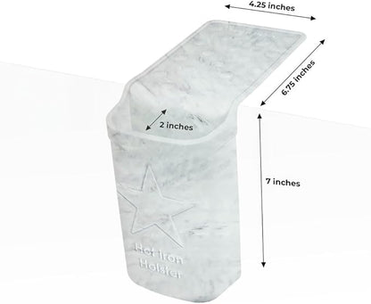 Hot Iron Holster | Adhesive-Free Silicone Storage Pocket for Organization and Travel | Heat Resistant to 500°F | Ideal for Curling Irons, Hair Straighteners, and other Hot Tools