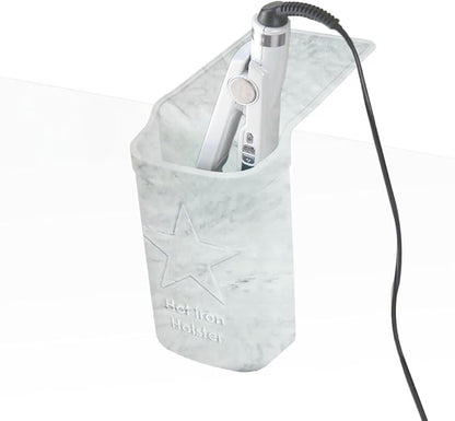 Hot Iron Holster | Adhesive-Free Silicone Storage Pocket for Organization and Travel | Heat Resistant to 500°F | Ideal for Curling Irons, Hair Straighteners, and other Hot Tools