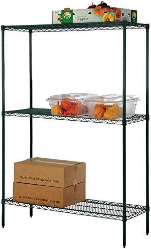 Omega 24" Deep x 36" Wide x 63" High 3 Tier Freezer Starter Shelving Unit