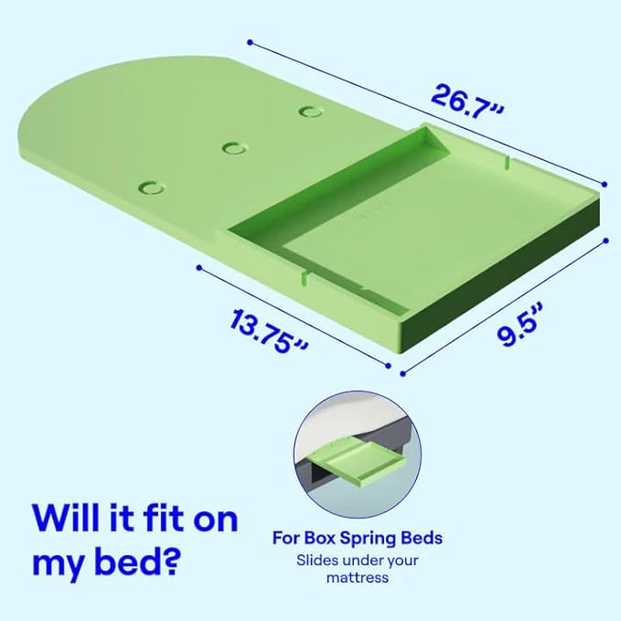 BedShelfie Bedside Shelf for Dorm Room Bunk Bed & Top Bunk, College Dorm Room Essentials, Bedside Caddy, Clip on Floating Desk Tray, Bed Side Table Storage, Loft Nightstand Decor - Black Wood Slide