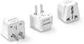 BESTEK Japan Travel Plug Adapter, Grounded Universal Type A Plug Adapter JP to US Adapter - Ultra Compact for US, Japan, China Phones, Laptops, Camera Chargers and More, 3 Pack