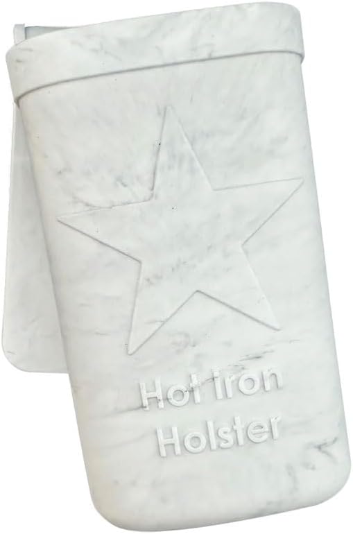Hot Iron Holster | Adhesive-Free Silicone Storage Pocket for Organization and Travel | Heat Resistant to 500°F | Ideal for Curling Irons, Hair Straighteners, and other Hot Tools