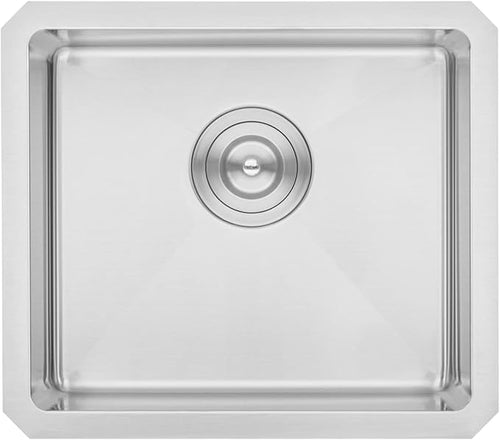 17 in. x 15 in. x 9 in. 16-Gauge Stainless Steel Undermount Single Bowl Bar Prep Kitchen Sink with Bottom Grid Set, Silicon Dishrack, Pot Mat and Strainer