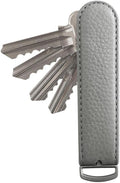 Jibbon Italian Premium Leather Key Organizer - Stylish Key Holder with Marine Grade 316 Stainless Steel, Compact EDC Keychain