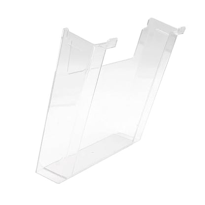 SSWBasics Slatwall Accessories - Clear Styrene Slat Wall Accessory, 8.5'W x 11'H x 2.5'D, Holds Standard Sheets & Magazines - Compatible Literature Holder for 3' on Center Slatwall