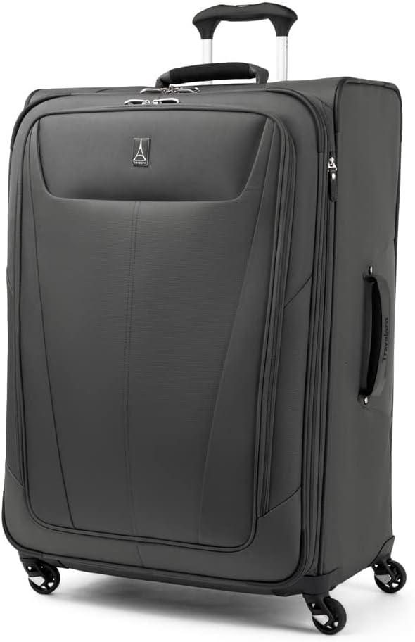 Travelpro Maxlite 5 Softside Expandable 2-Piece Luggage Set — Carry-On and Large Checked Luggage — Shadow Grey
