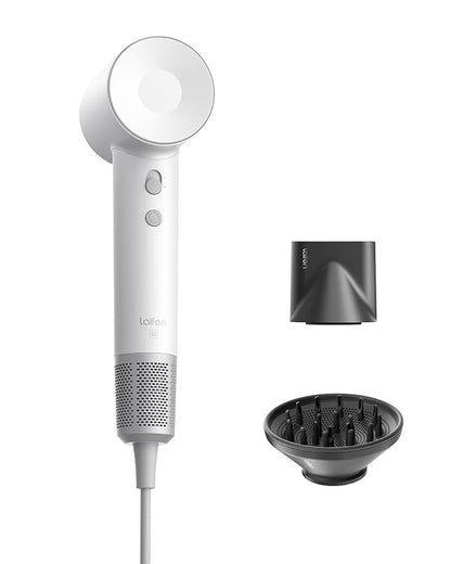 Laifen Hair Dryer SE, 200 Million Negative Ionic Blow Dryer with 105,000 RPM Brushless Motor 1400W Powerful Fast Drying High-Speed Low Noise Hairdryer with Magnetic Attachments