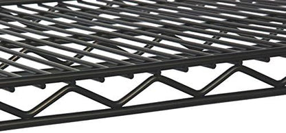 Omega 14" Deep x 72" Wide x 63" High 3 Tier Black Starter Shelving Unit